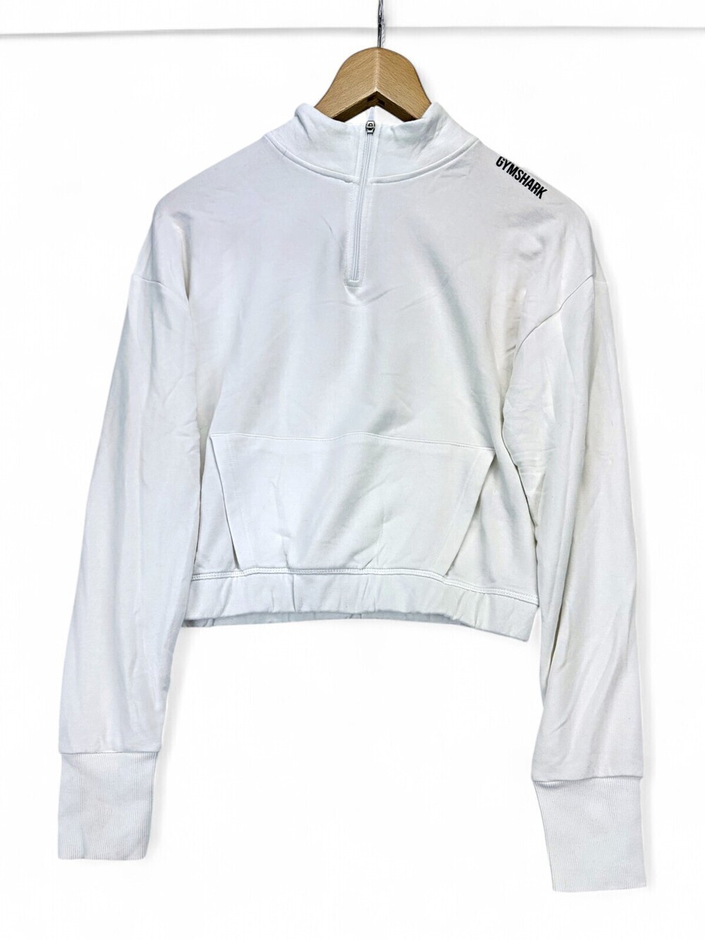 Gymshark Women's Quarter-Zip Jacket White Size S